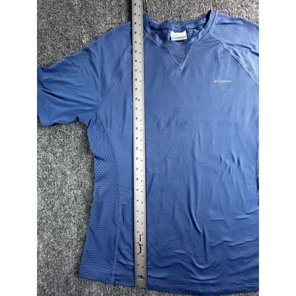 Columbia Women's Blue Performance Short Sleeve Athletic Shirt Size Large - Picture 7 of 8